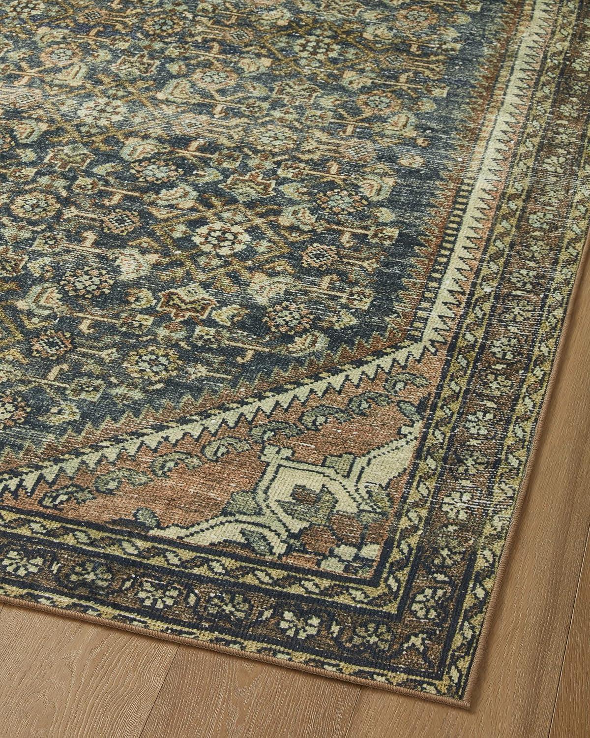 Banks I Rug by Magnolia Home by Joanna Gaines x Loloi - Denim and Clay / 2' x 5'