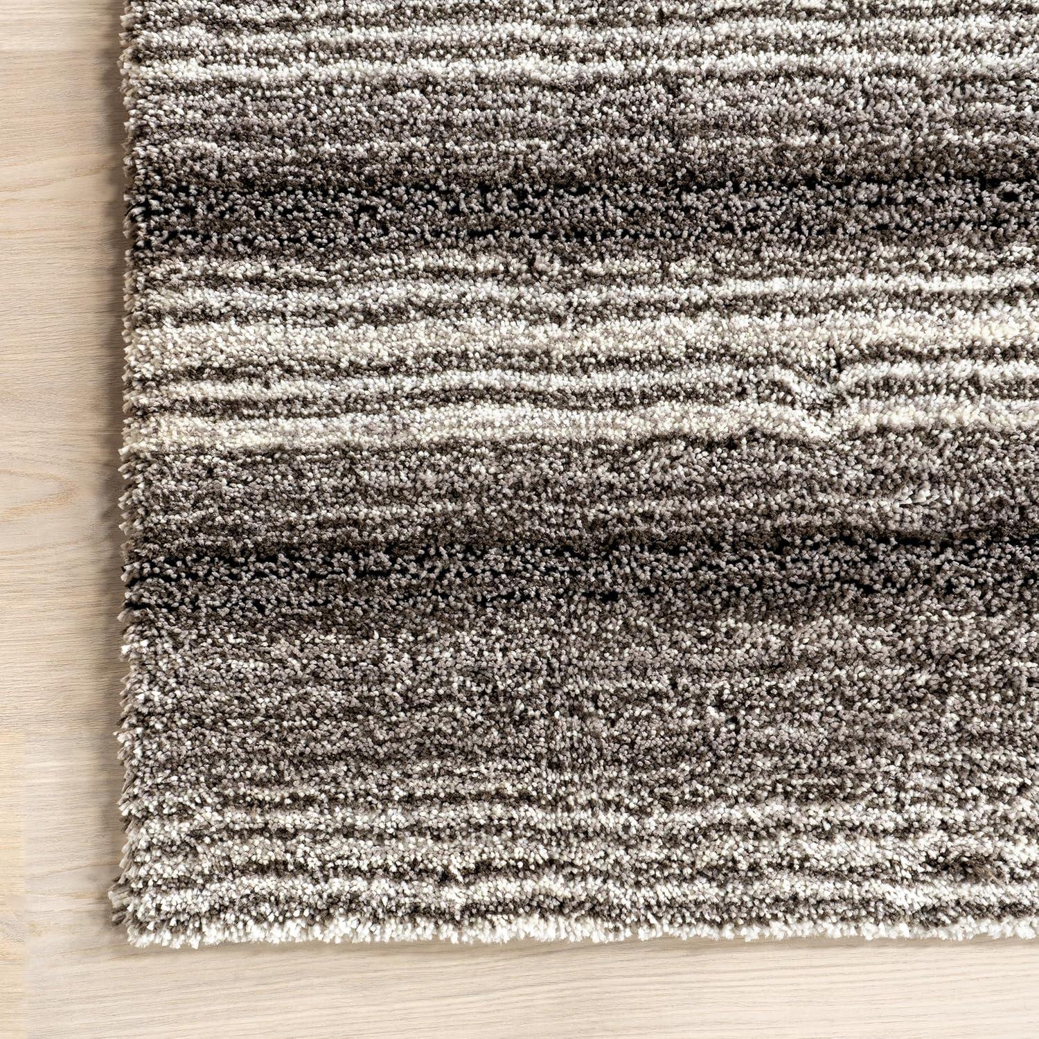 nuLOOM Classie Hand Tufted Shag Area Rug, 10' x 14', Gray Multi