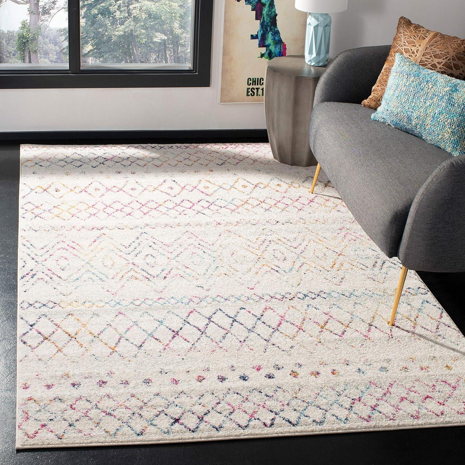 Madison Grey and Gold 9' x 12' Reversible Synthetic Area Rug