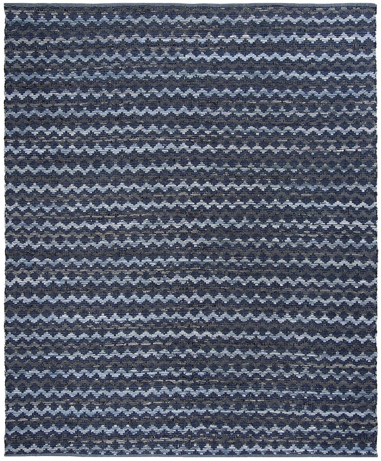Montauk MTK120 Hand Woven Indoor Area Rug - Navy Blue/Black - 8'x10' - Safavieh