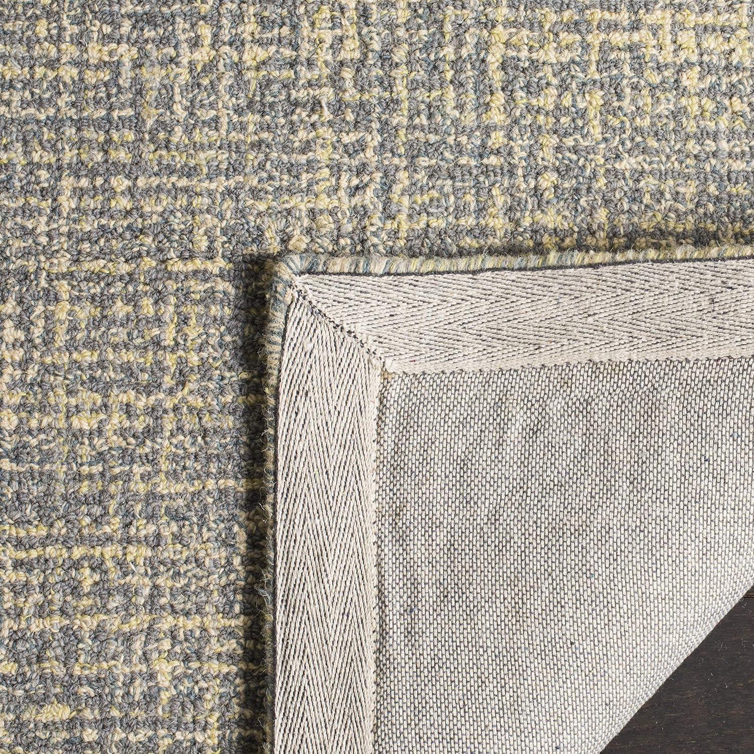 Abstract ABT220 Handmade Indoor Area Rug - Gold/Grey - 6'x9' - Safavieh