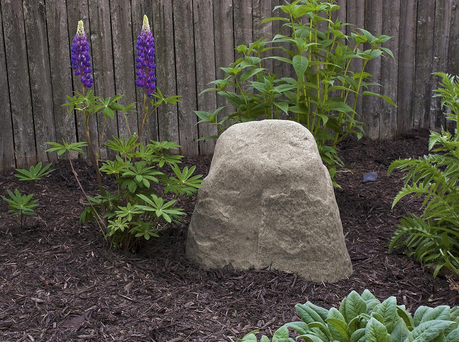 14" Resin Small River Rock Statuary - Sand - Emsco