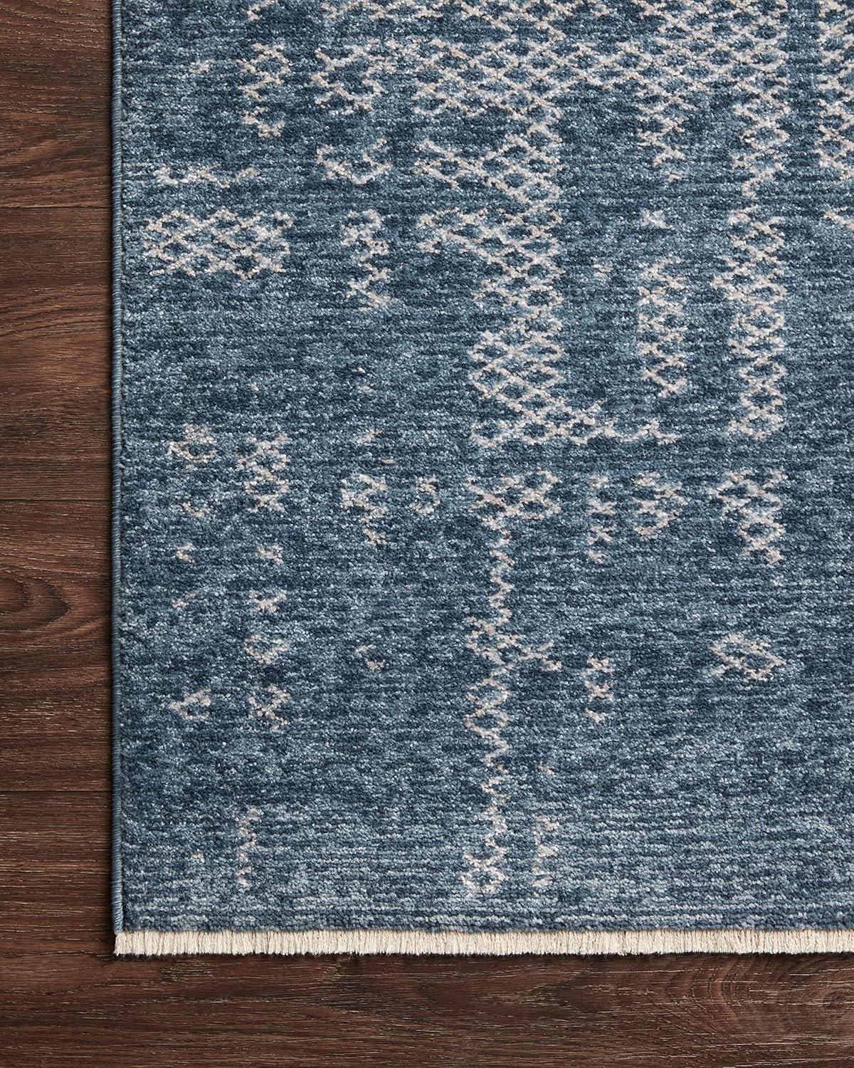 Vance Abstract Denim/Dove Area Rug