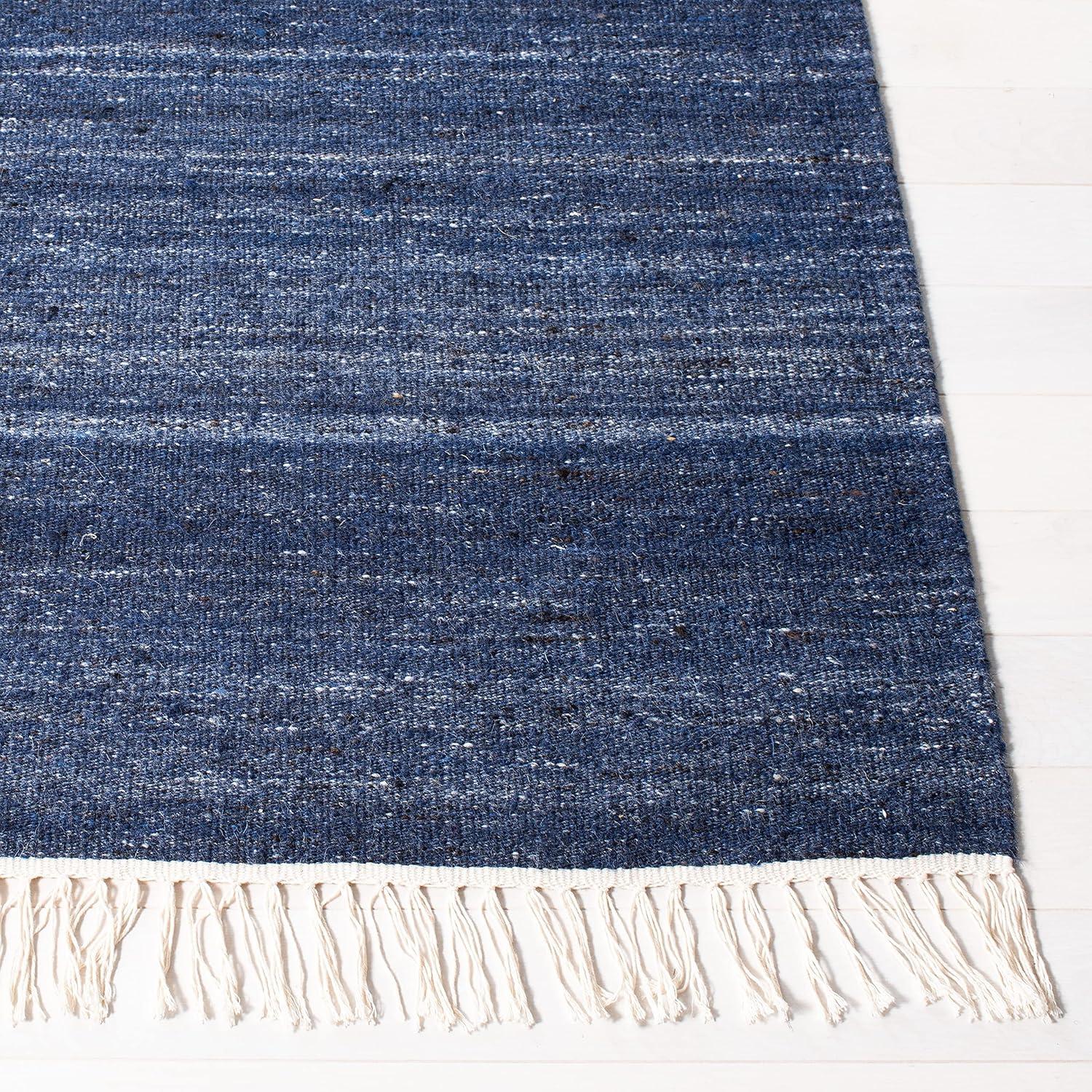 Kilim KLM551 Hand Loomed Area Rug - Navy/Blue - 5'x8' - Safavieh.