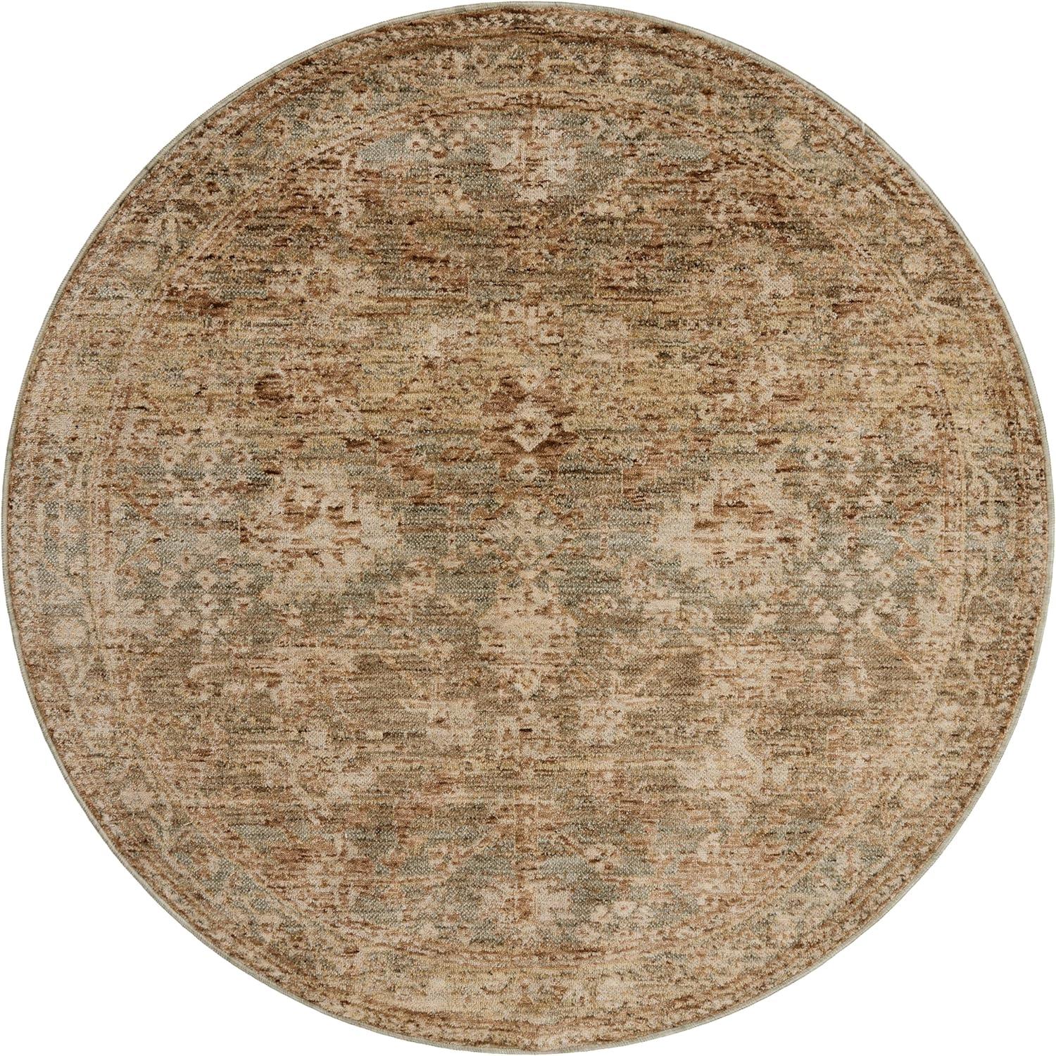 Junie III Rug Magnolia Home by Joanna Gaines x Loloi - Spice and Multi / 5'3" Round