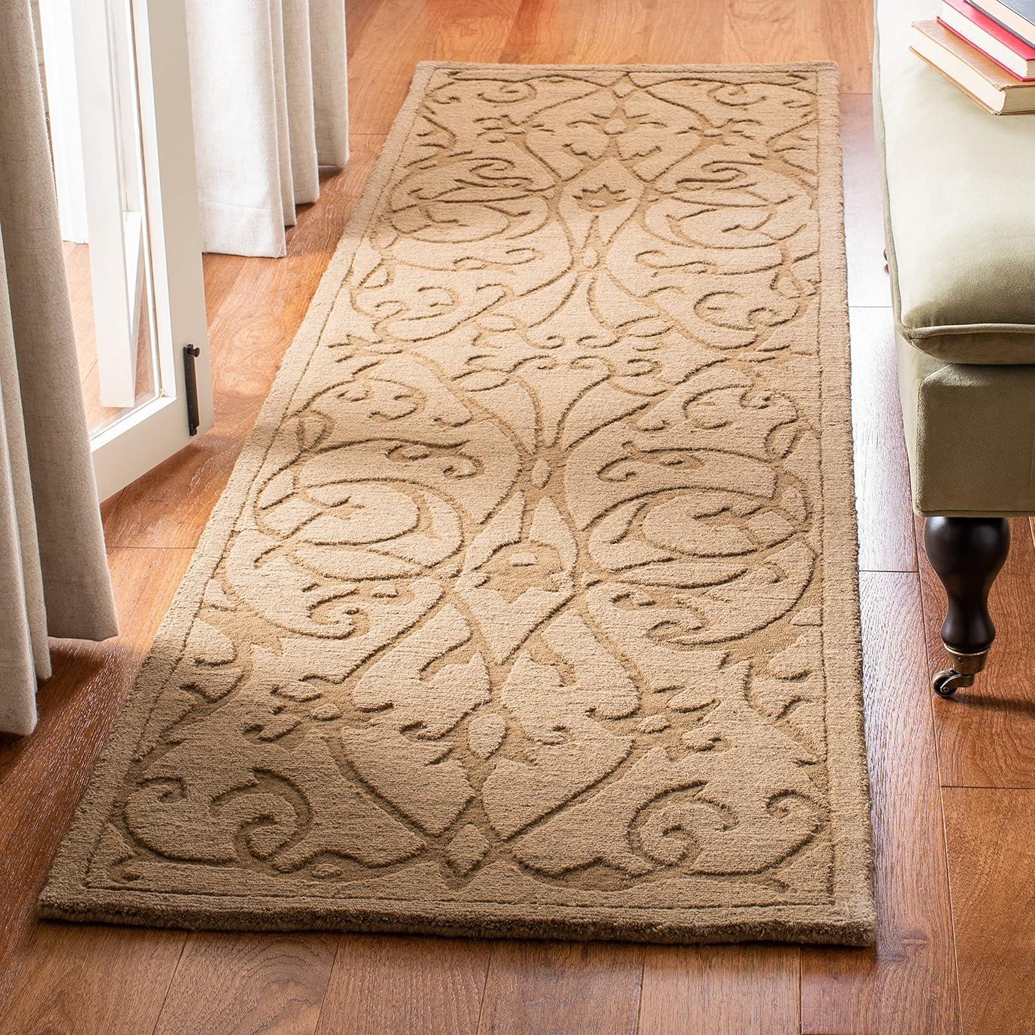 SAFAVIEH Impressions IM341D Handmade Light Brown Rug