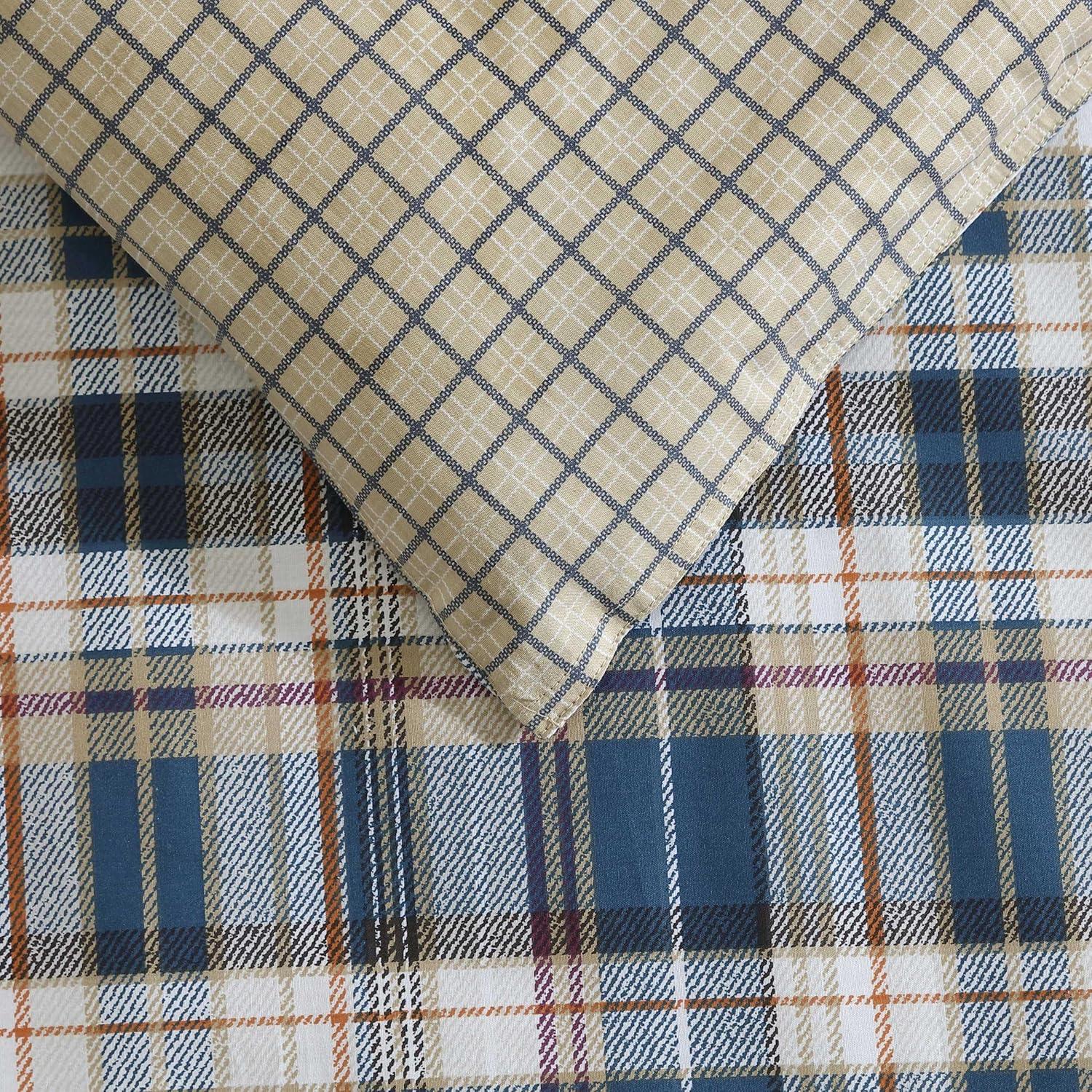 Eddie Bauer Eddie Bauer Port Gamble Indigo Cotton Duvet Cover Set