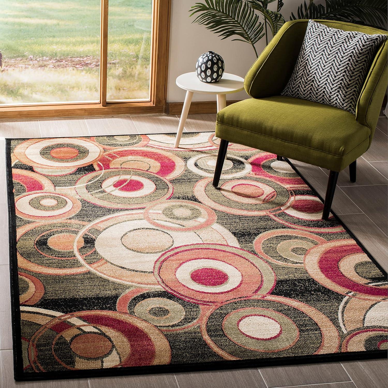 Lyndhurst LNH225 Power Loomed Accent Rug - Ivory/Multi - 3'3"x5'3" - Safavieh.