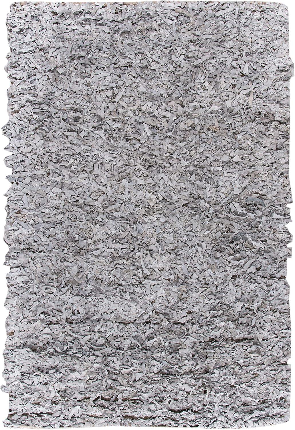 Leather Shag LSG511 Hand Woven Rugs - Safavieh