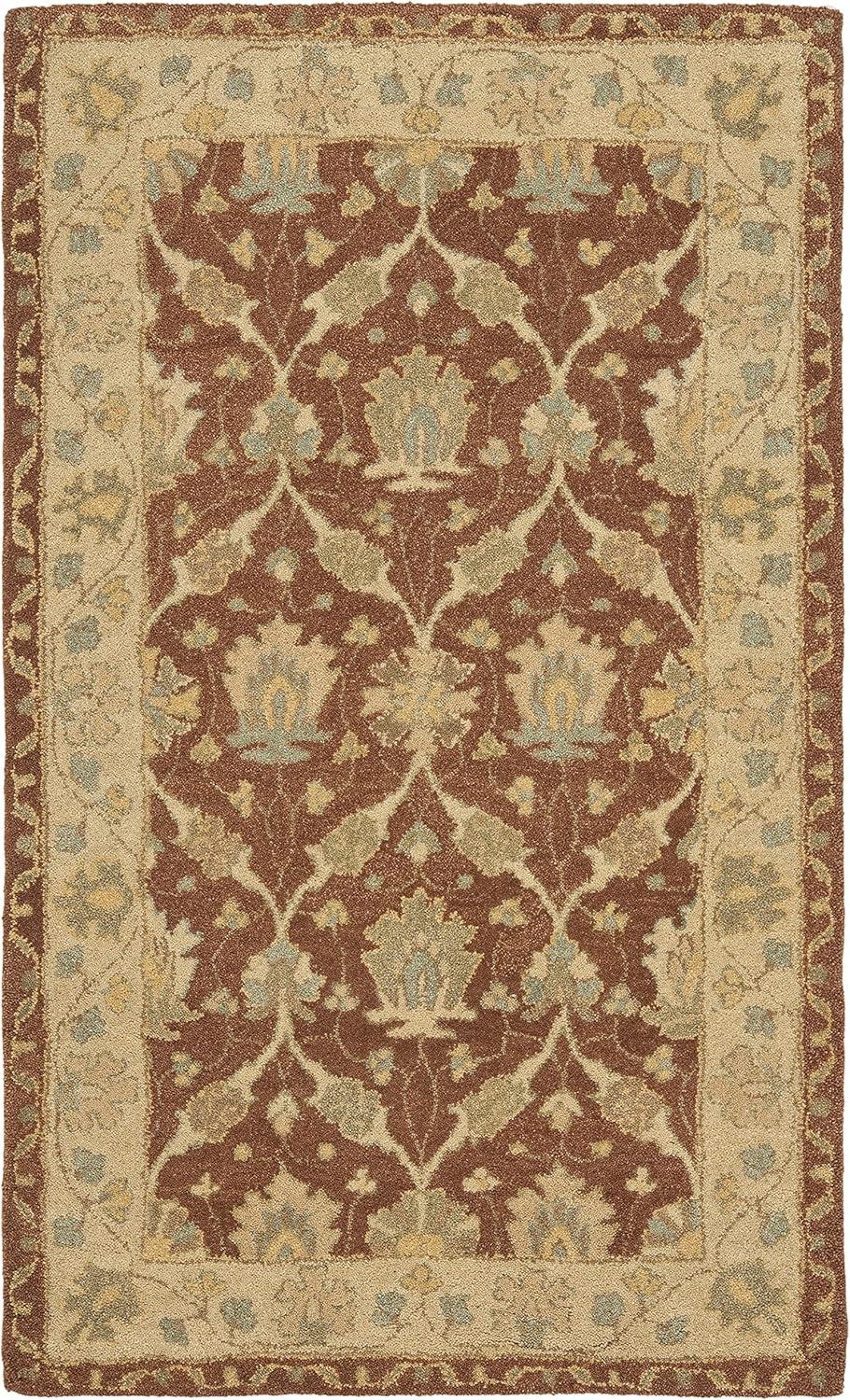 Antiquity AT315 Hand Tufted Accent Rug - Brown/Taupe - 2'3"x4' - Safavieh.