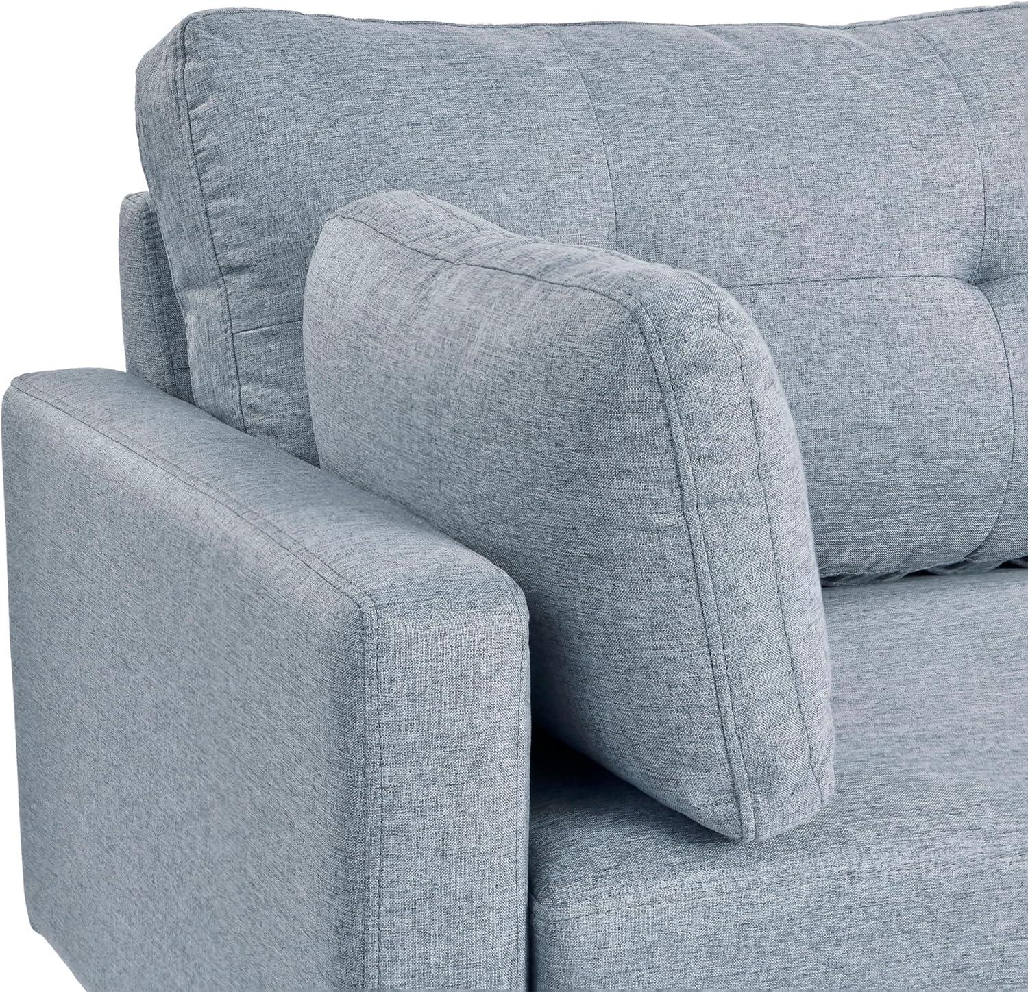 Serta Banyan Transitional Sofa, Light Gray Fabric