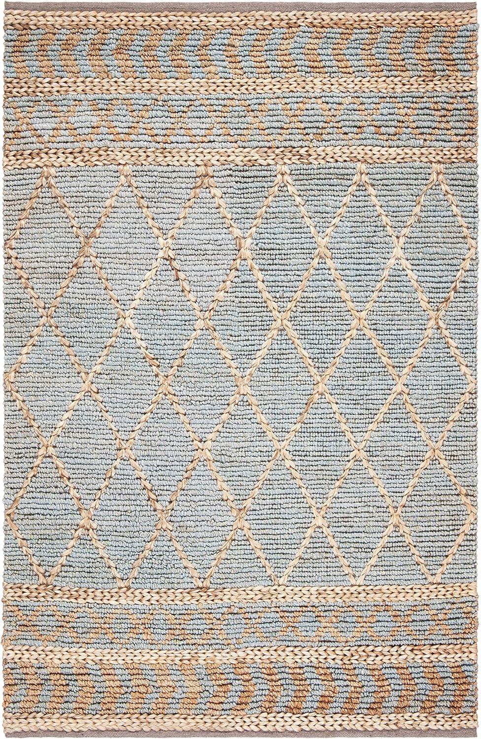 Sand & Stable™ Phippsburg Geometric Handwoven Natural/Blue Area Rug