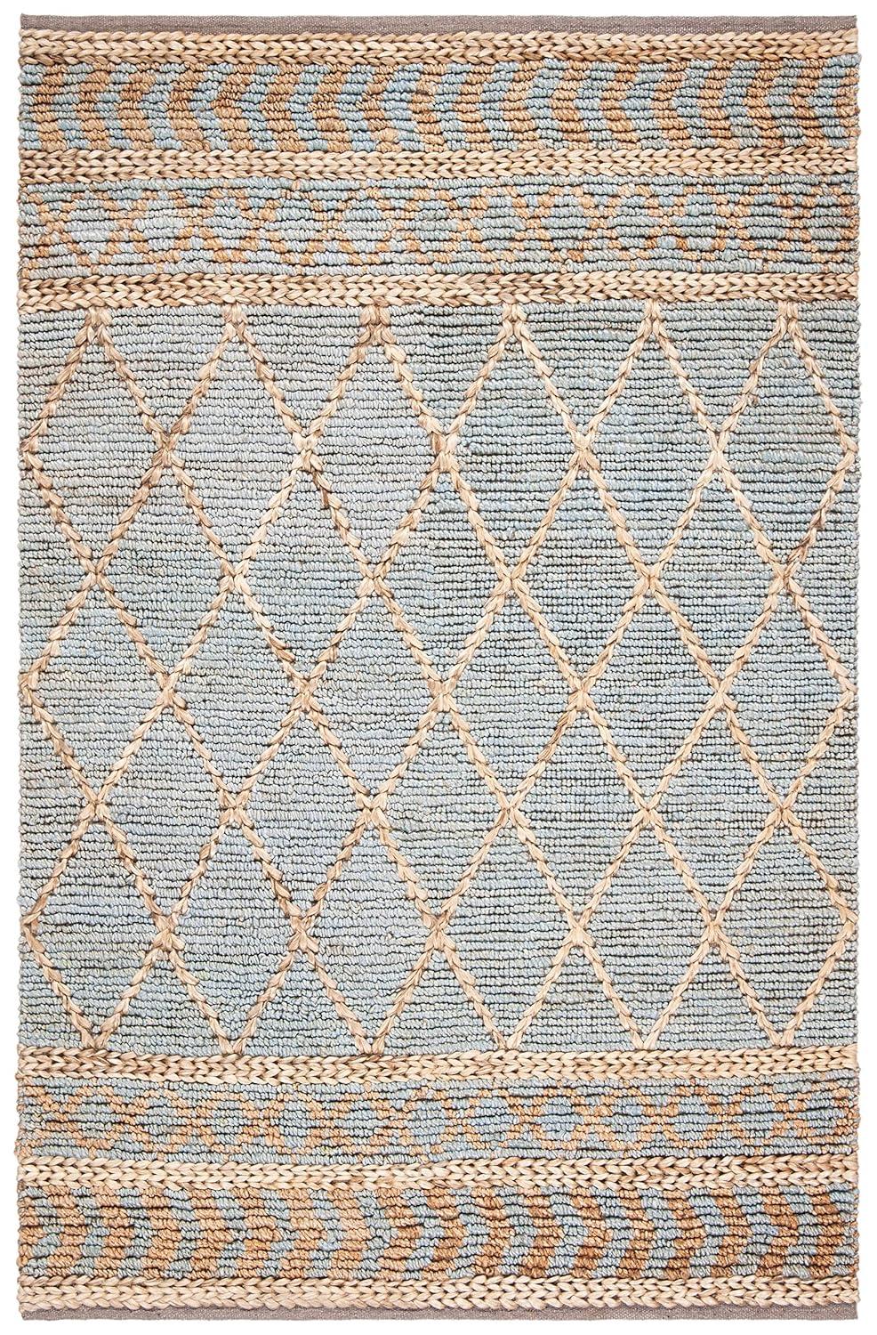 Sand & Stable™ Phippsburg Geometric Handwoven Natural/Blue Area Rug