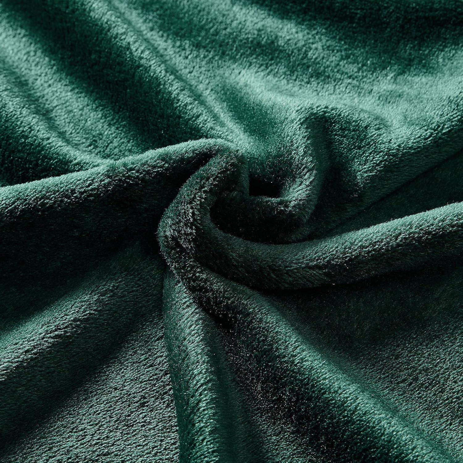 Forest Green Ultra Soft Plush Fleece Full Blanket