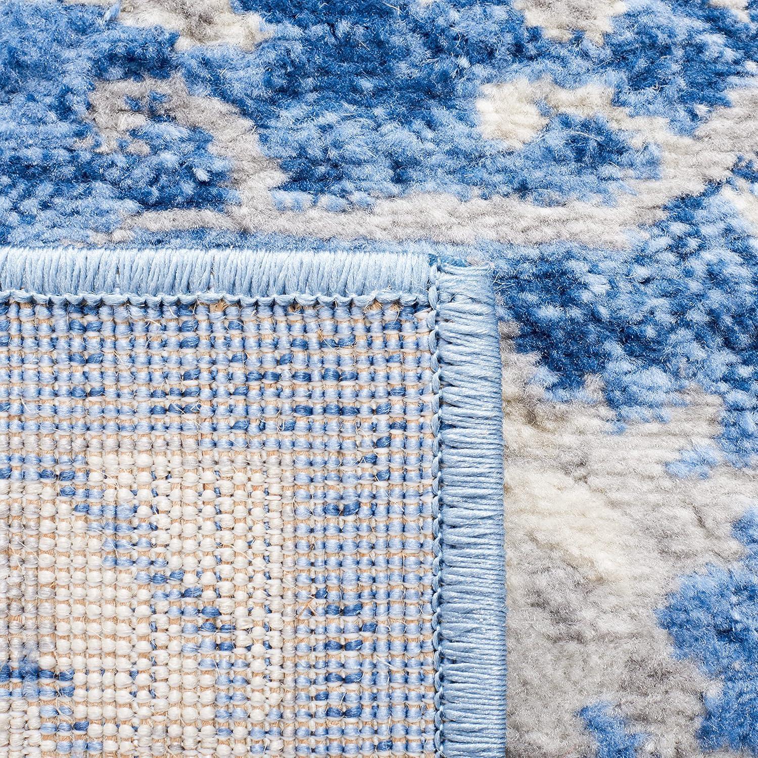 Brentwood BNT852 Power Loomed Indoor Area Rug - Blue/Grey - 9'x12' - Safavieh