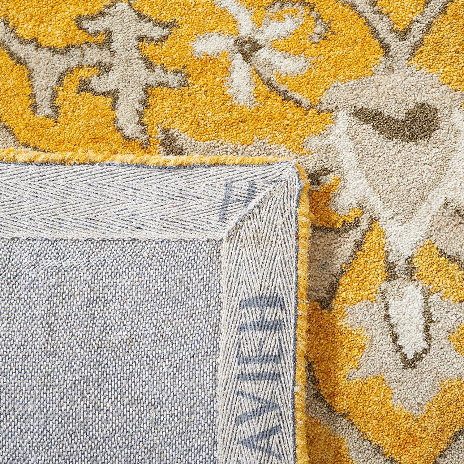 Bella BEL673 Hand Tufted Accent Rug - Gold/Taupe - 2'6"x4' - Safavieh.