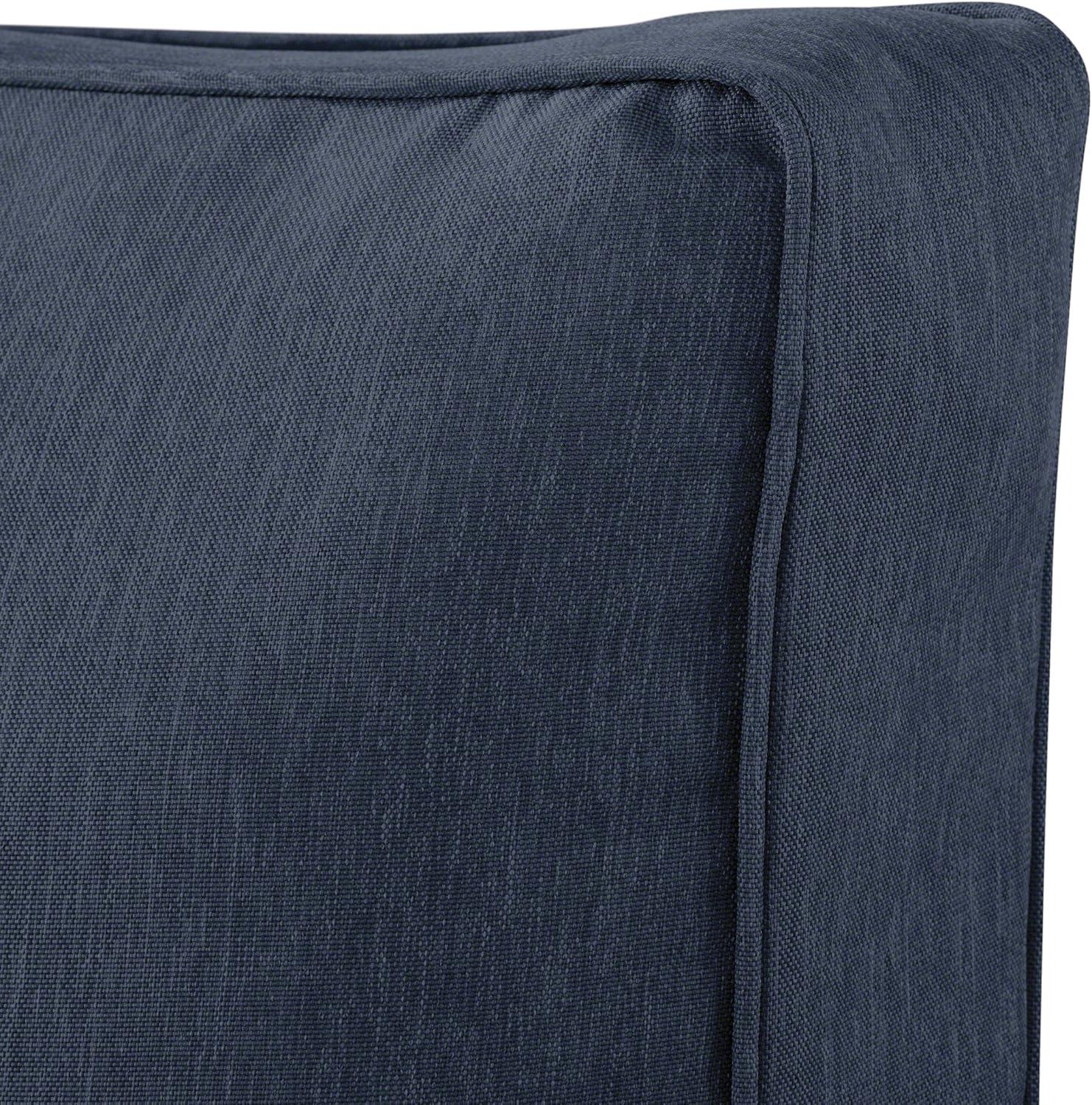 Classic Accessories 21"x21"x3" Blue Patio Cushion Slipcover, Montlake