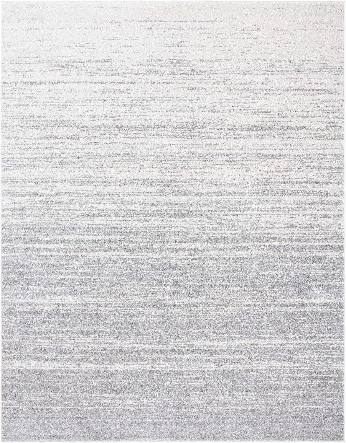 SAFAVIEH Adirondack Esmond Abstract Area Rug, Light Grey/Grey, 9' x 12'