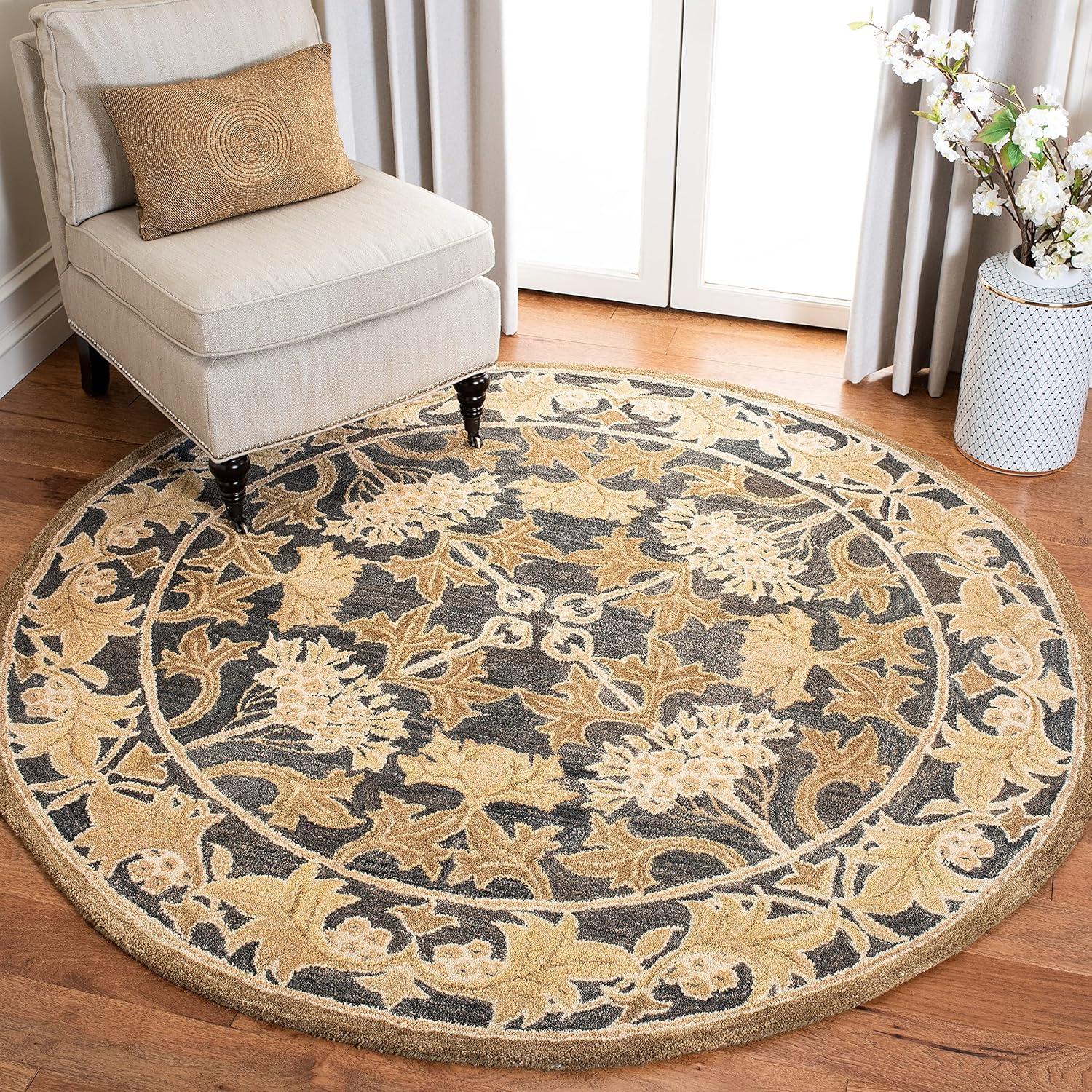 Anatolia AN541 Hand Tufted Indoor Area Rug - Navy/Sage - 8'x10' - Safavieh