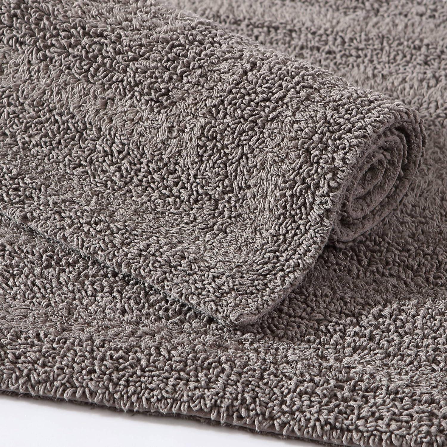 Eddie Bauer Logan Mushroom Beige Cotton Tufted Bath Rug Set