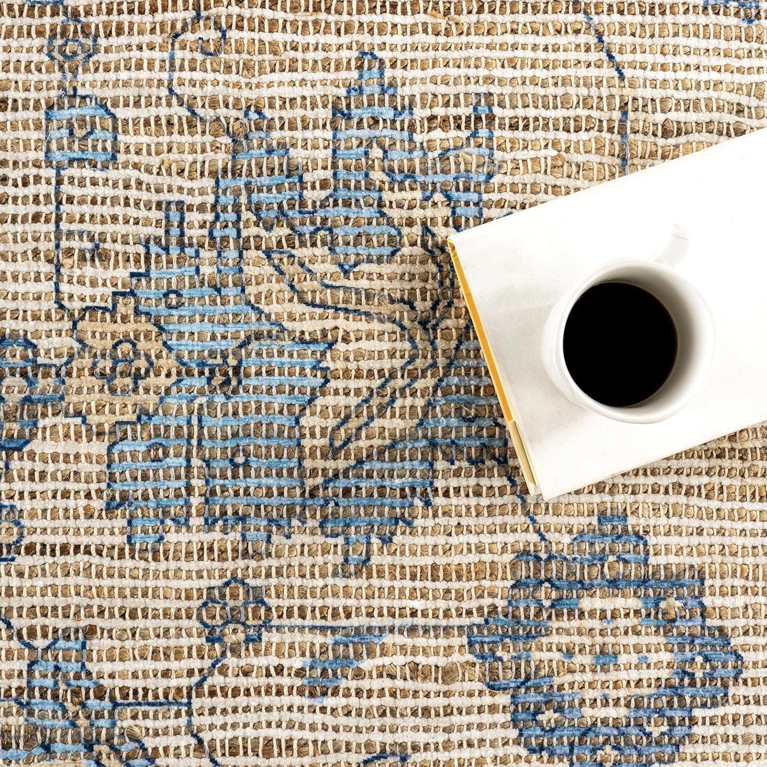 Lauren Liess x Rugs USA - Marigold Vintage Tasseled Area Rug, 6' x 9', Sand