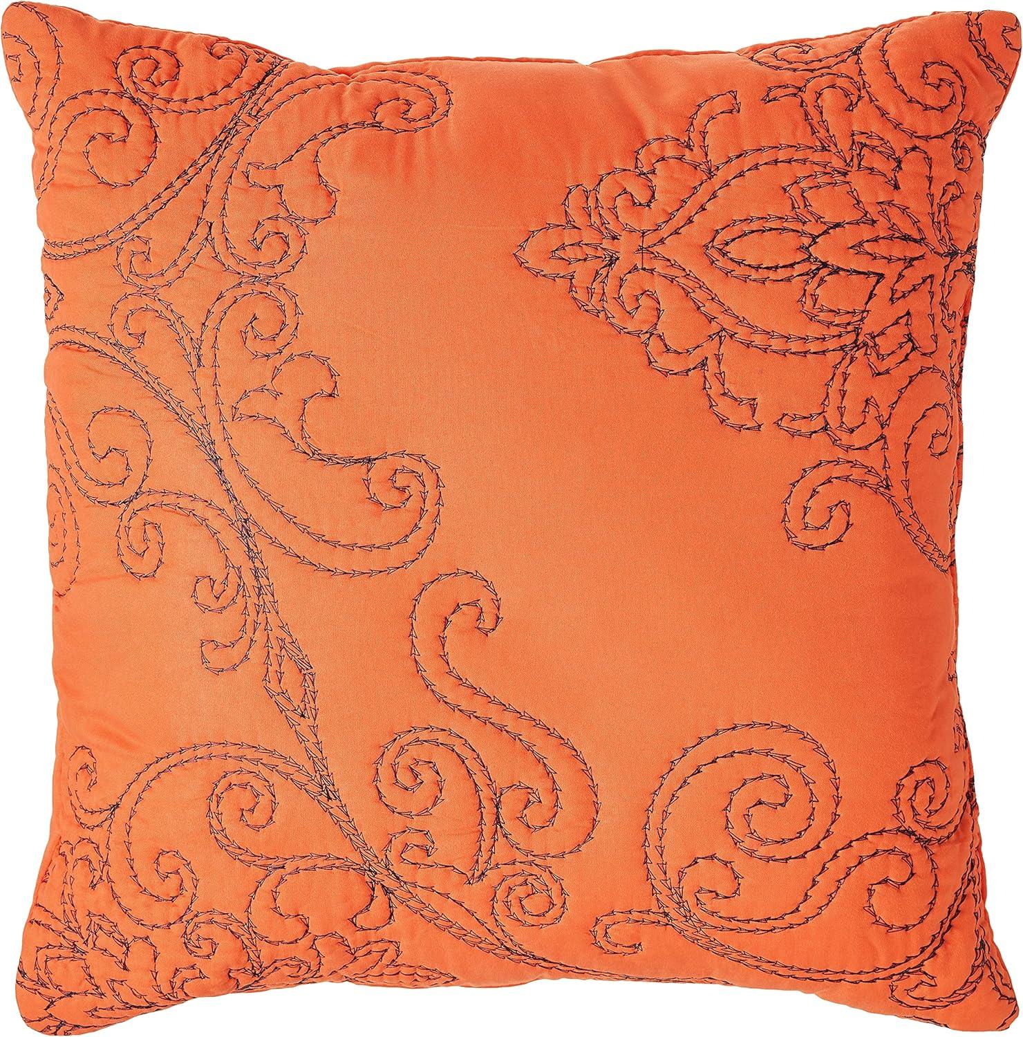 Home Soft Things Damask Embroidery Oversized 4 Piece Quilt Set