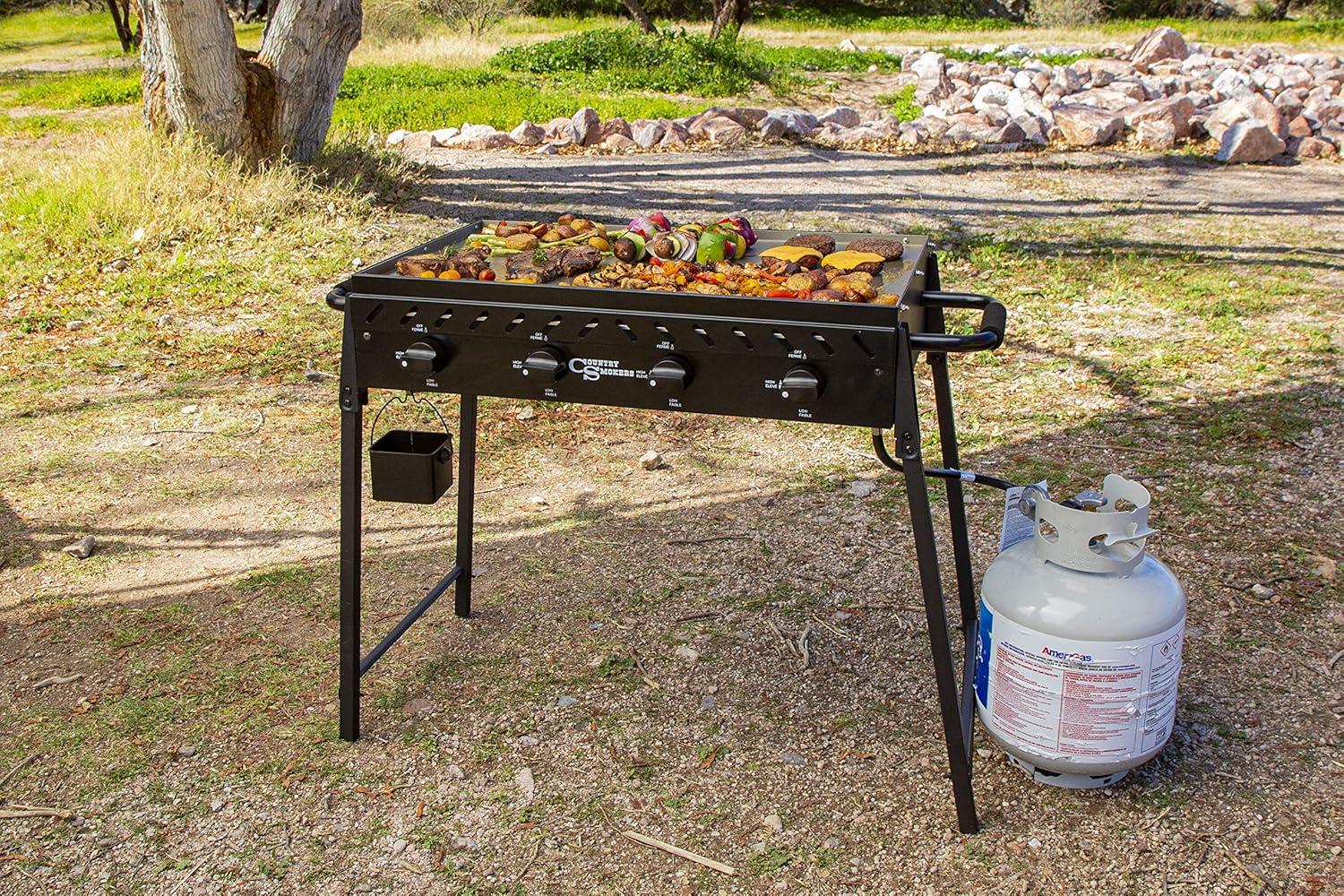 Country Smokers 4 - Burner Flat Top Gas Griddle