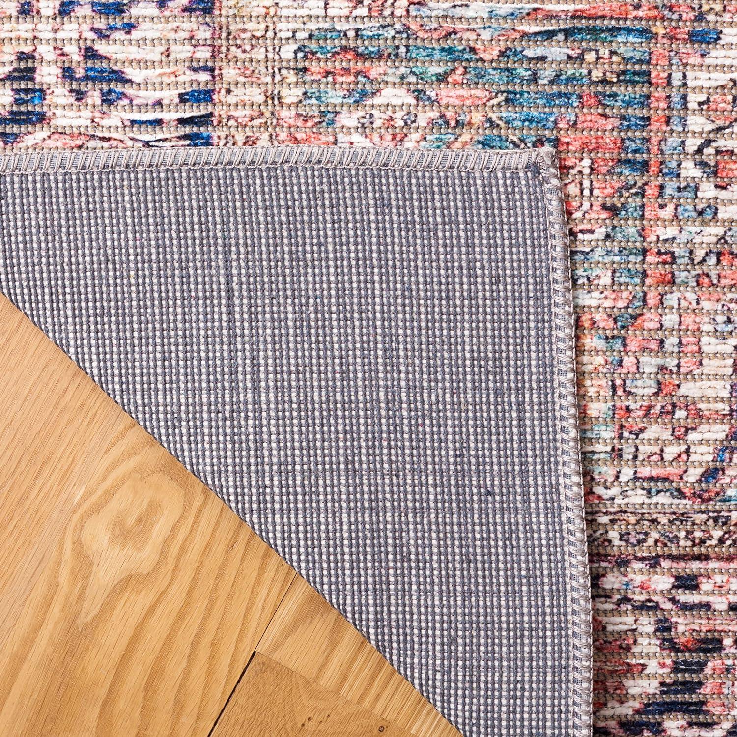 Serapi SEP624 Power Loomed Indoor Area Rug - Rust/Navy - 4'x6' - Safavieh