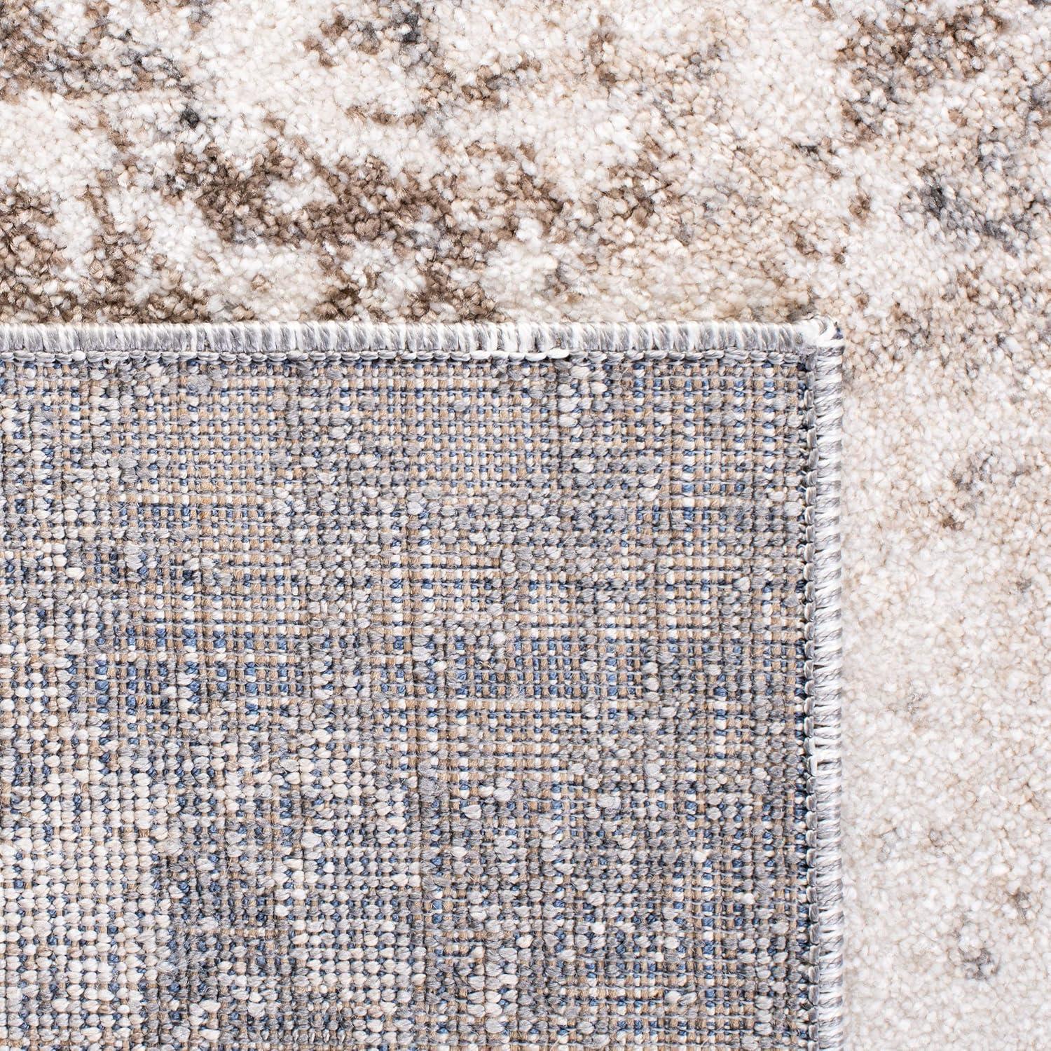Aston ASN705 Power Loomed Indoor Area Rug - Grey/Ivory - 9'x12' - Safavieh