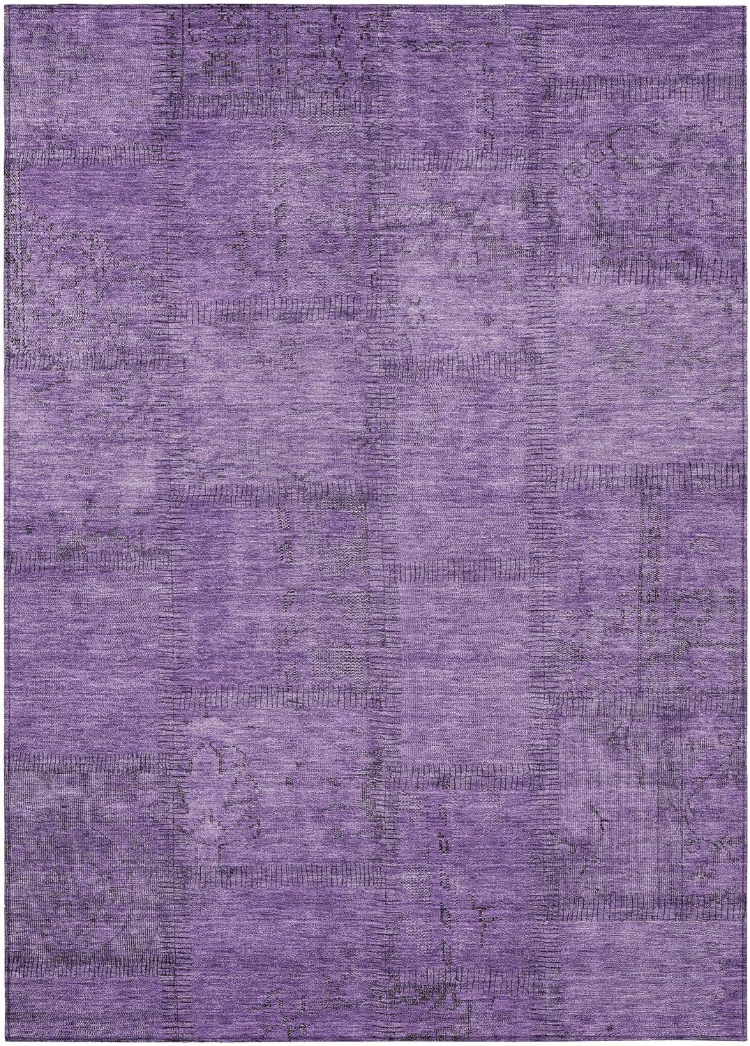 Chantille Purple Quilted Mosaic Indoor Outdoor Area Rug 3' x 5'