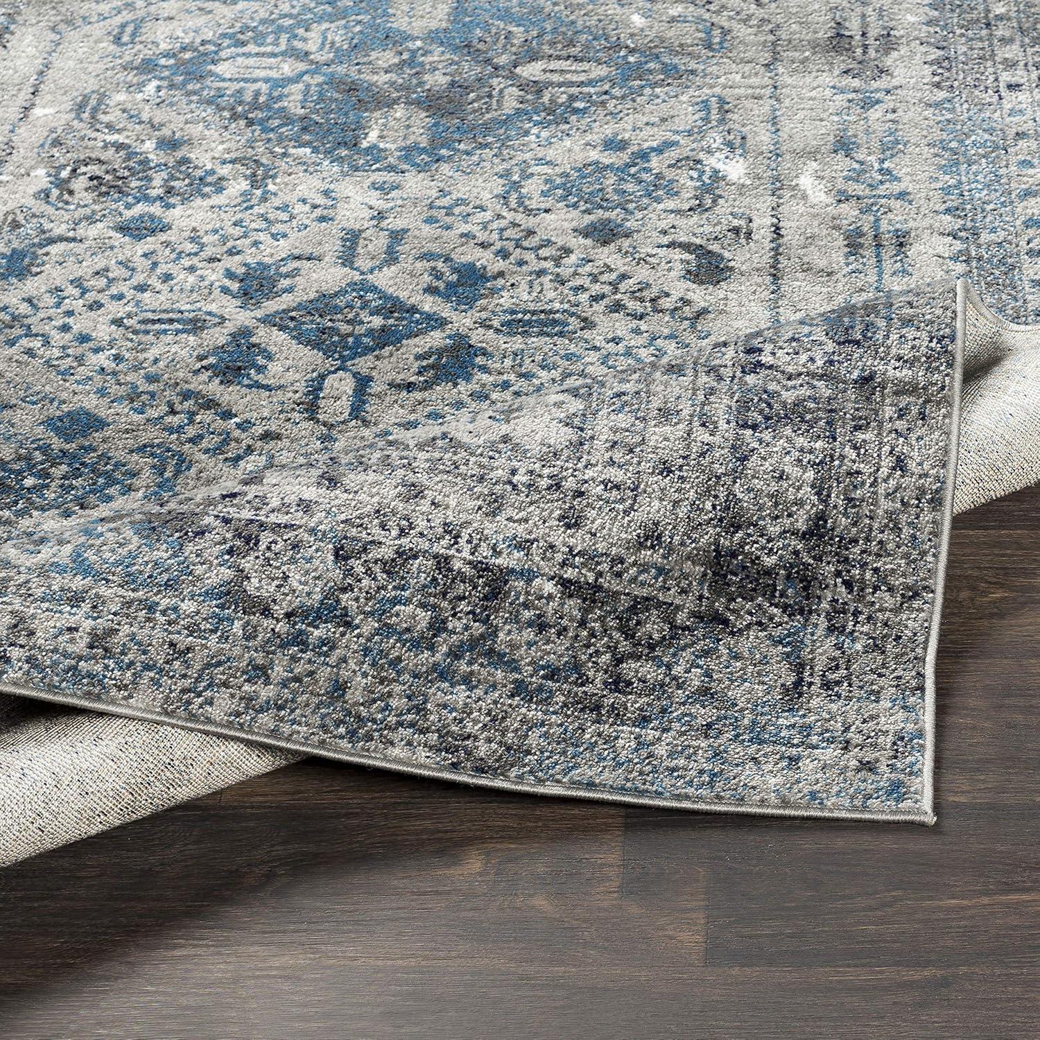Livabliss 3'11"x5'7" Melissa Traditional Rugs Gray: Medium Pile, Stain & Fade-Resistant, Indoor Use