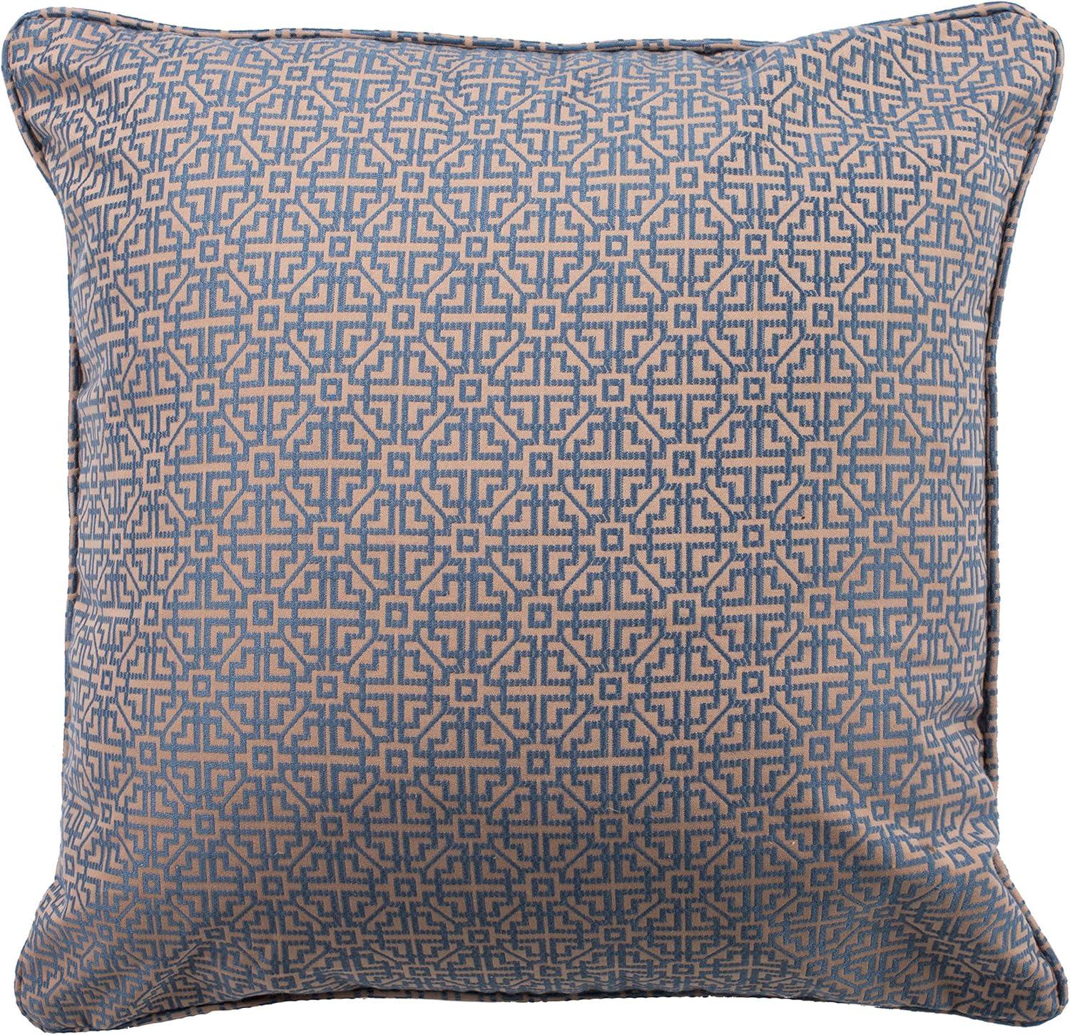 Caitria Pillow - Blue/Tan - 20"X20" - Safavieh