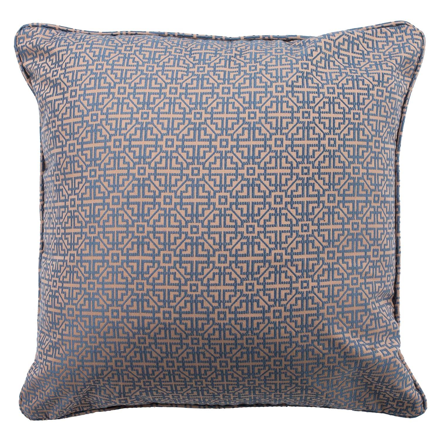 Caitria Pillow - Blue/Tan - 20"X20" - Safavieh