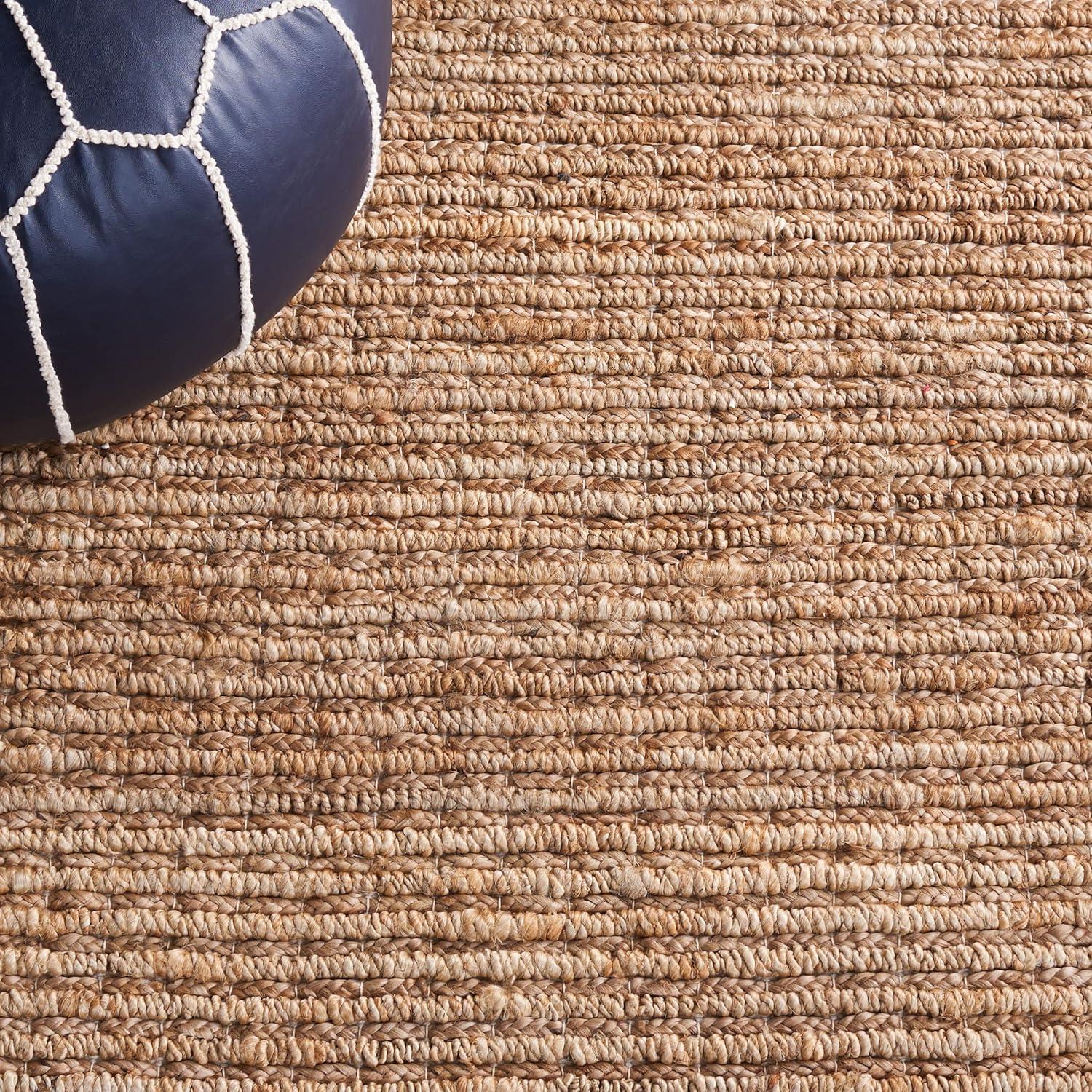 SAFAVIEH Natural Fiber Bryon Braided Jute Area Rug, Natural, 2' x 3'
