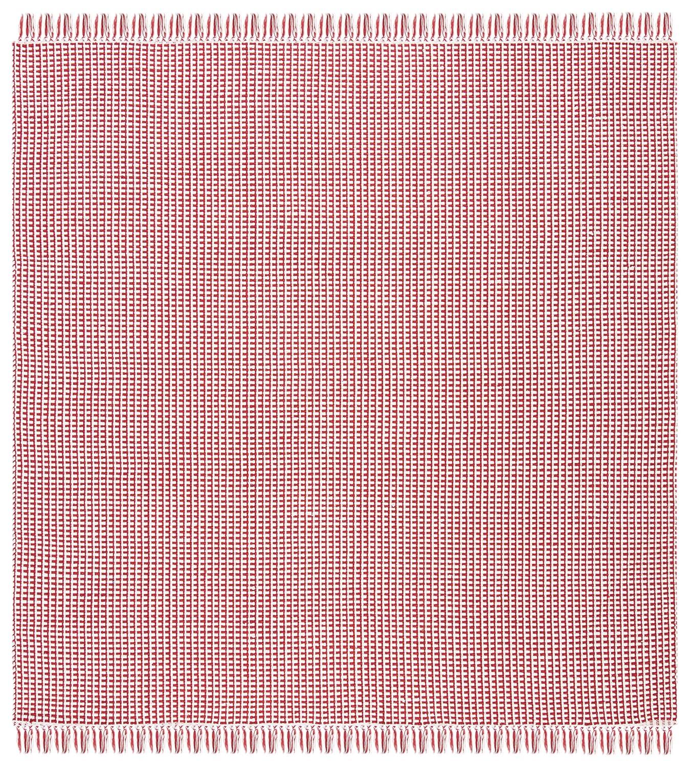 Montauk MTK340 Hand Woven Indoor Accent Rug - Ivory/Red - 4'x4' - Safavieh