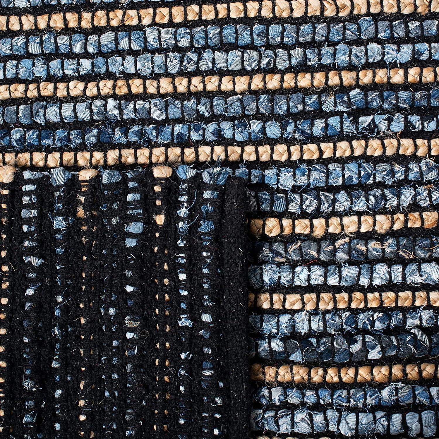 Cape Cod CAP363 Hand Woven Runner Rug - Blue/Natural - 2'3"x8' - Safavieh.