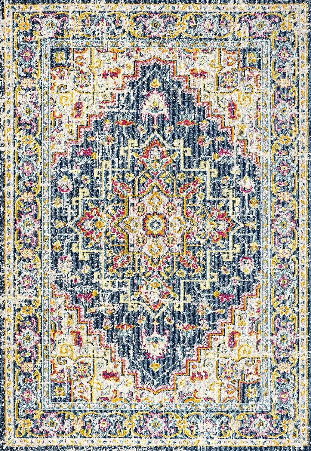 Brooklyn Geometric Medallion Area Rug  - JONATHAN Y