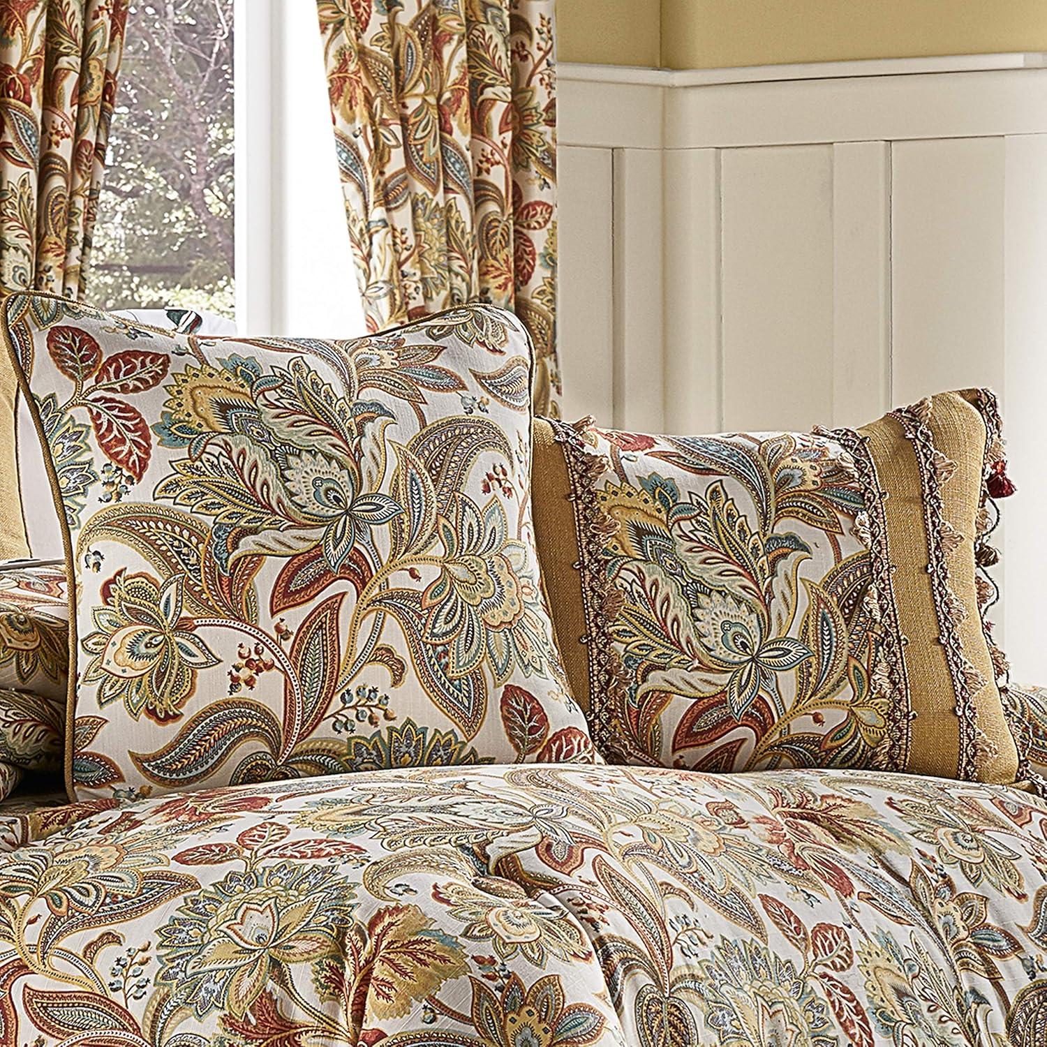 Five Queens Court August 18" Square Decorative Throw Pillow