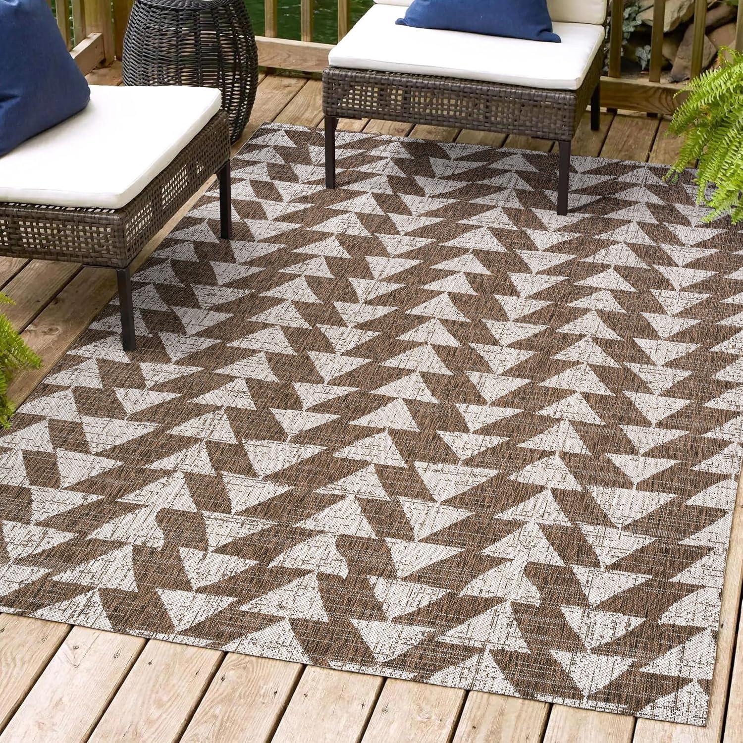 Andratx Modern  Geometric Indoor/Outdoor Area Rug - JONATHAN Y