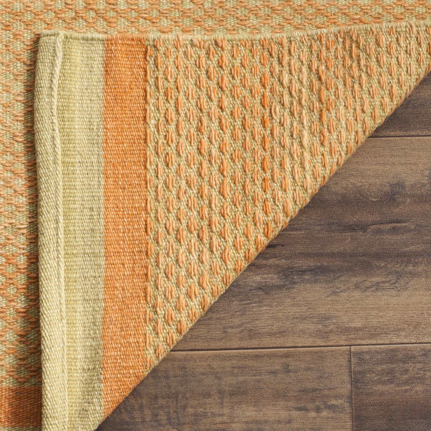 Kilim KLM953 Hand Woven Area Rug - Gold/Ivory - 5'x8' - Safavieh.