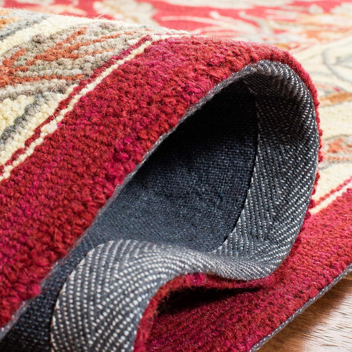 SAFAVIEH Chelsea Alaia Floral Wool Area Rug, Red, 1'8" x 2'6"