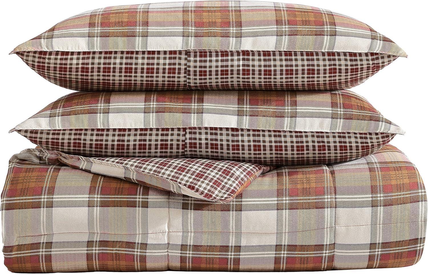 Edgewood Plaid Reversible Comforter Set - Eddie Bauer