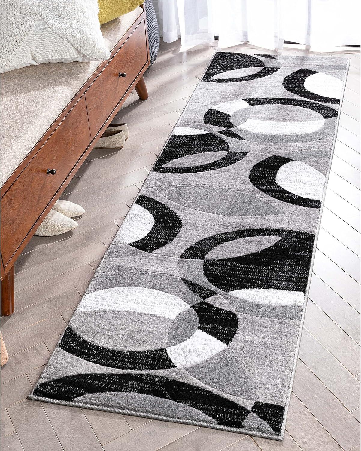 Well Woven Casual Modern Styling Shapes Circles Area Rug