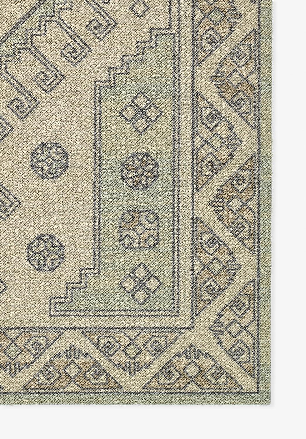 Momeni 2'x3' Anatolia Sylm Medallion Machine Loomed Accent Rug Sage Green: Wool & Nylon, Low Pile, Indoor Classic Pattern