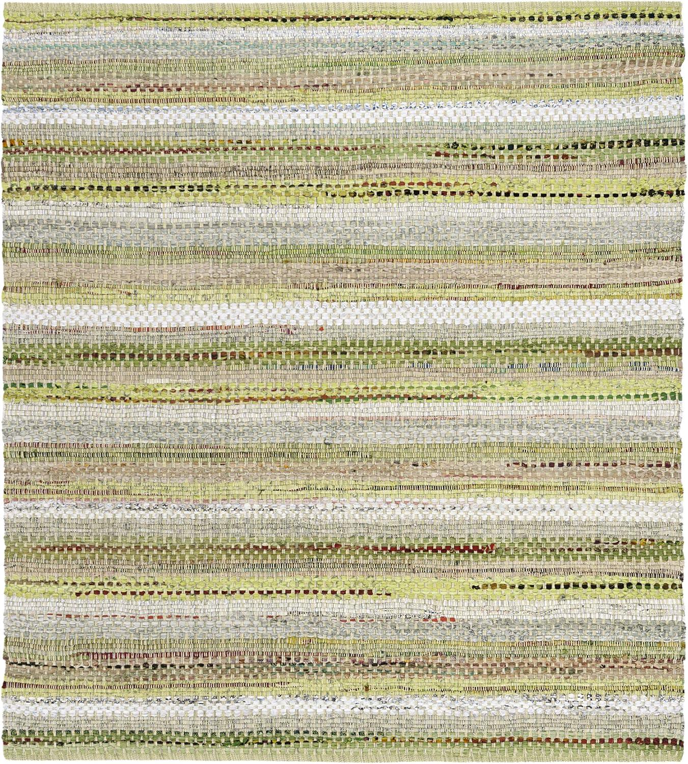 Montauk MTK975 Hand Woven Indoor Area Rug - Green/Multi - 6'x6' - Safavieh.