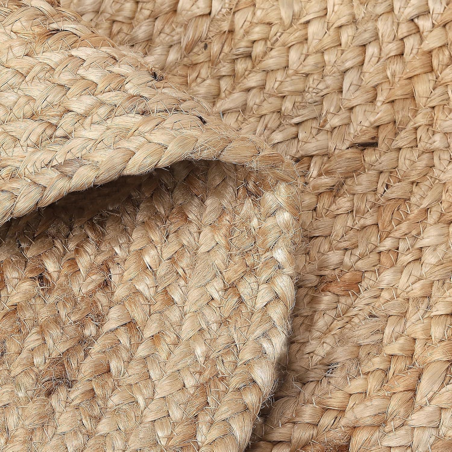Natural Fiber NF801 Hand Woven Indoor Area Rug - Natural/Natural - 3' Round - Safavieh
