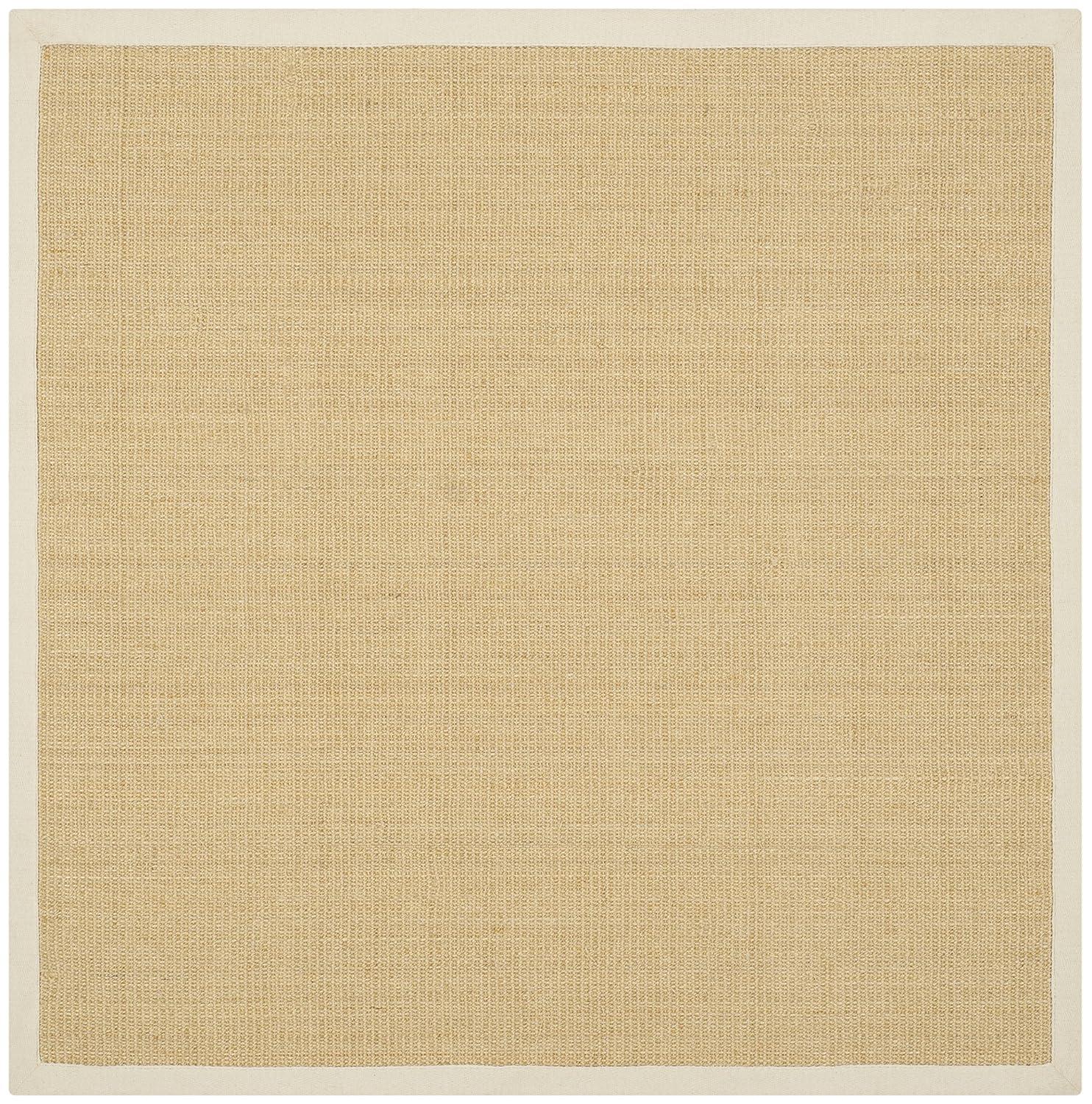 Natural Fiber NF441 Power Loomed Indoor Area Rug - Maize/Wheat - 8'x8' - Safavieh.