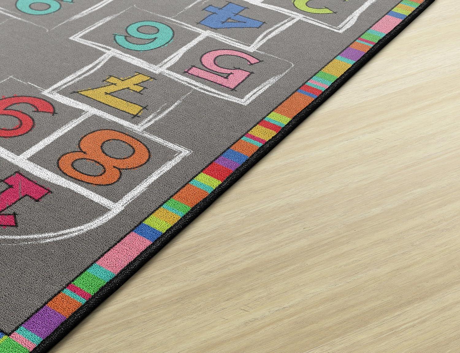 Flagship Carpets Hopscotch Rainbow Numbers Children's Area Rug, 3' x 5'