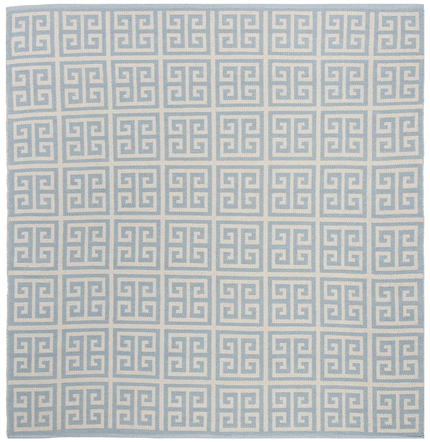 Montauk MTK724 Hand Woven Area Rug - Light Blue/Ivory - 6'x6' - Safavieh.
