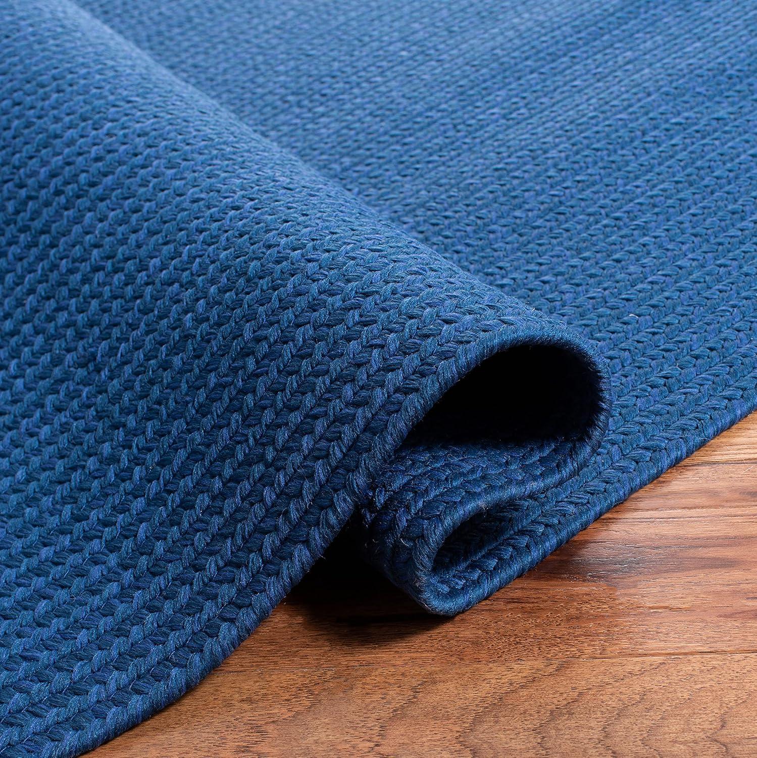 Braided BRD315 Hand Woven Accent Rug - Blue - 2'x3' - Safavieh.